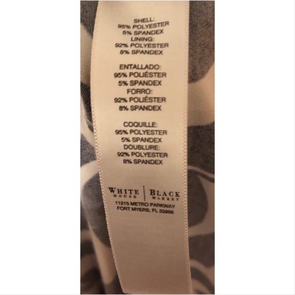 White House Black Market blouson damask dress - Picture 6 of 6